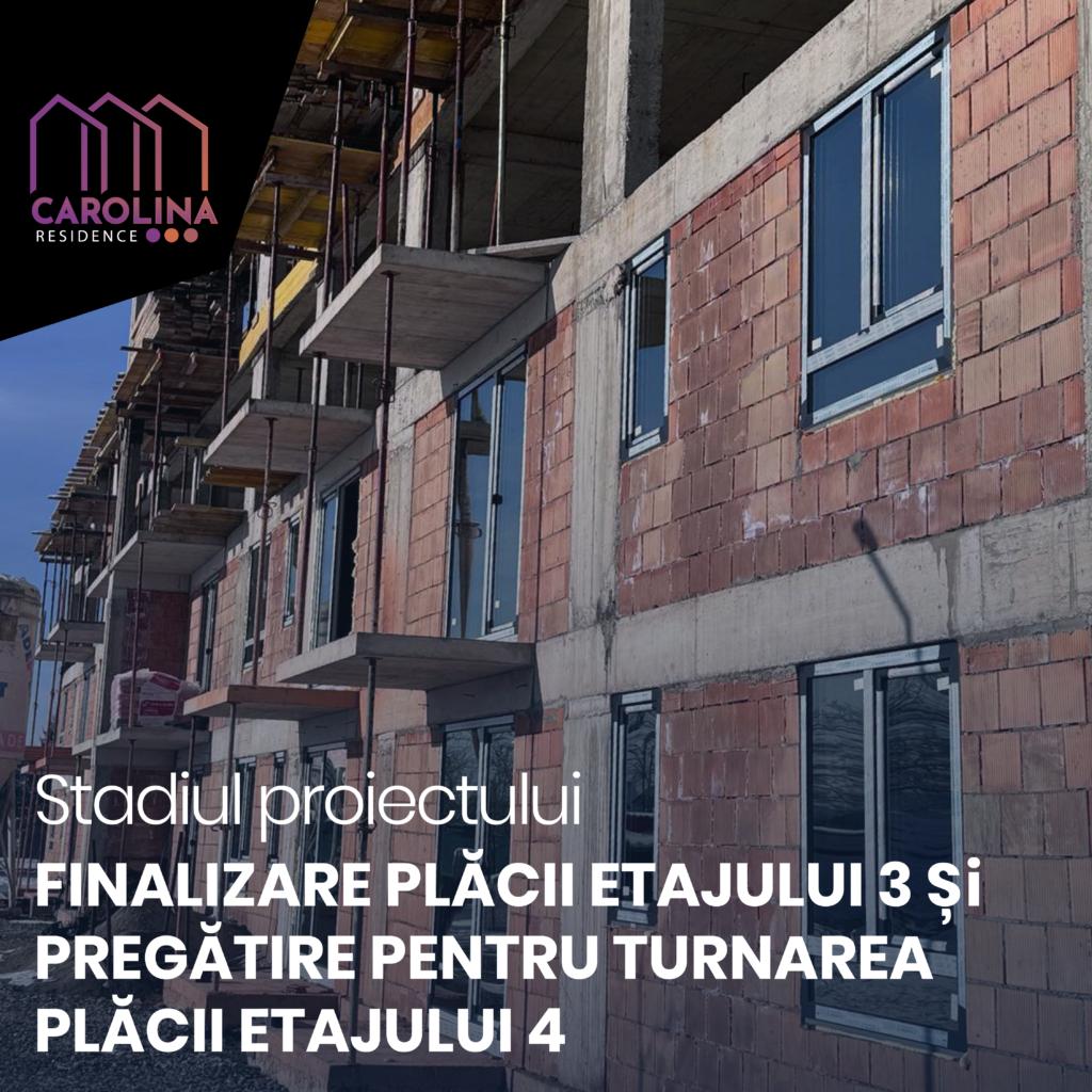Finalizarea plăcii etajului trei