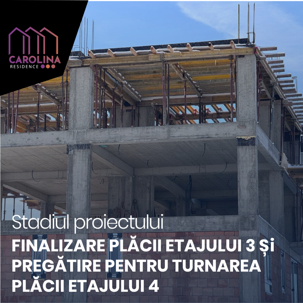 Finalizarea plăcii etajului trei