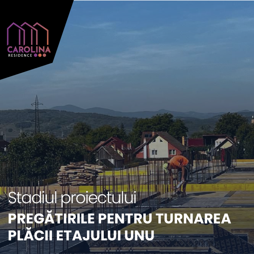 Pregătirea pentru turnarea plăcii etajului unu