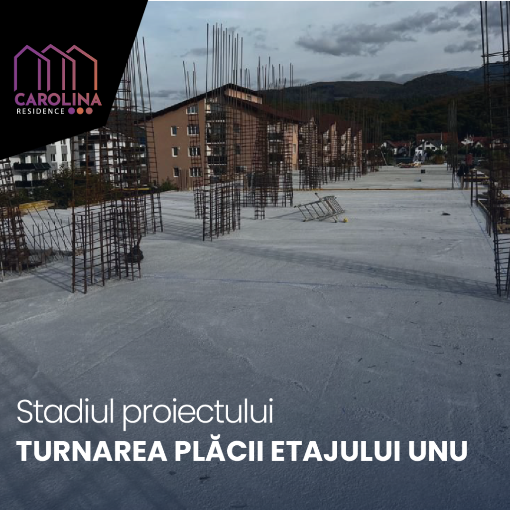 Turnarea plăcii etajului unu