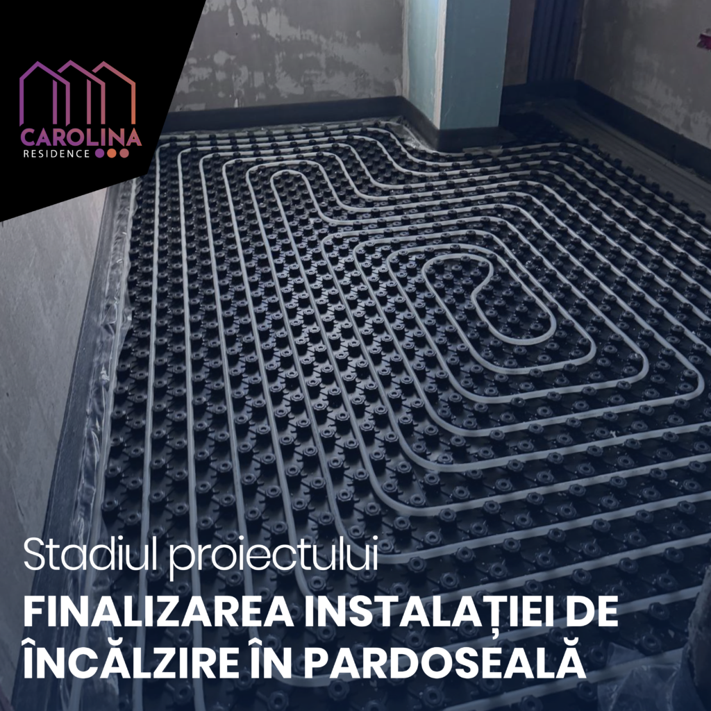Finalizarea instalației de încălzire în pardoseală