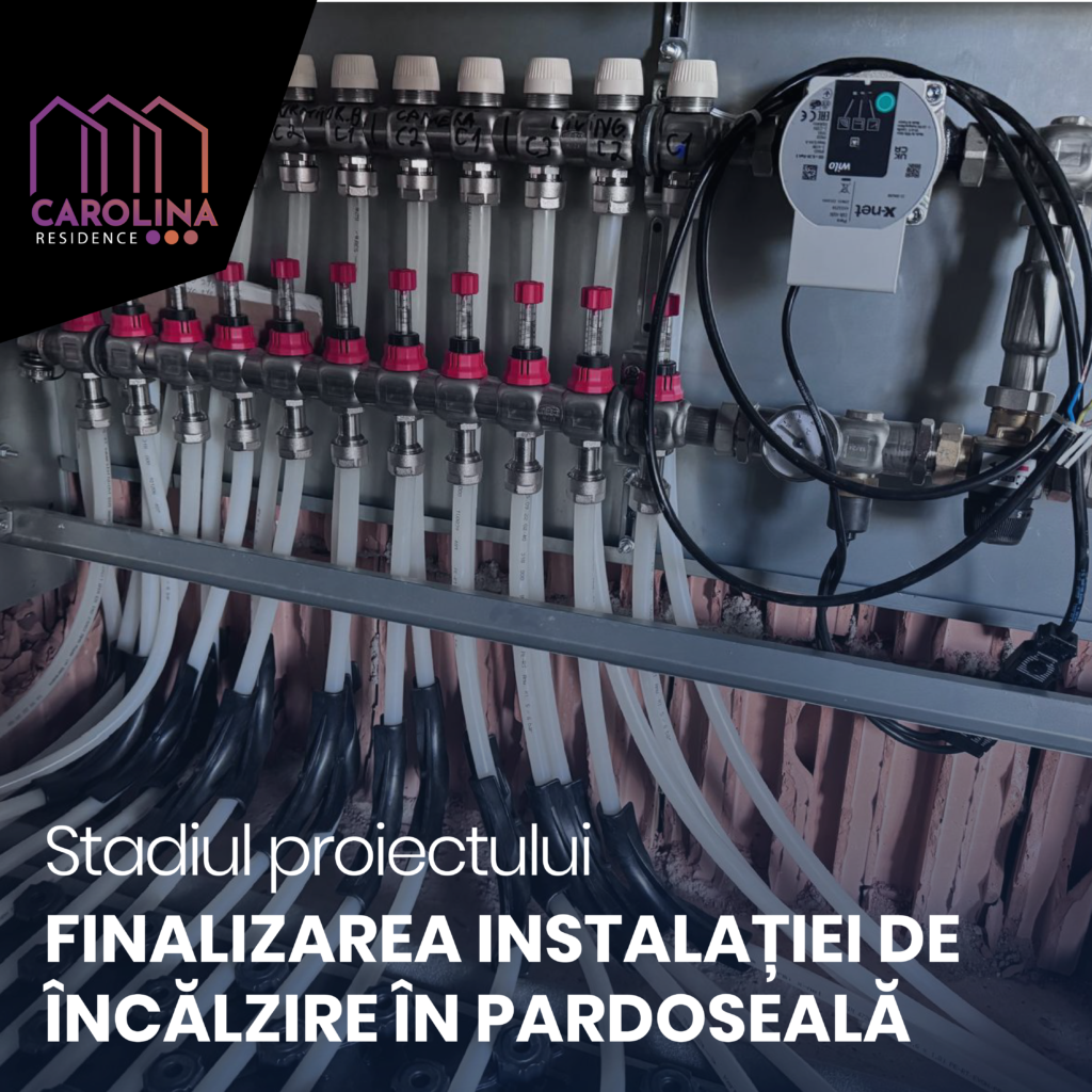 Finalizarea instalației de încălzire în pardoseală
