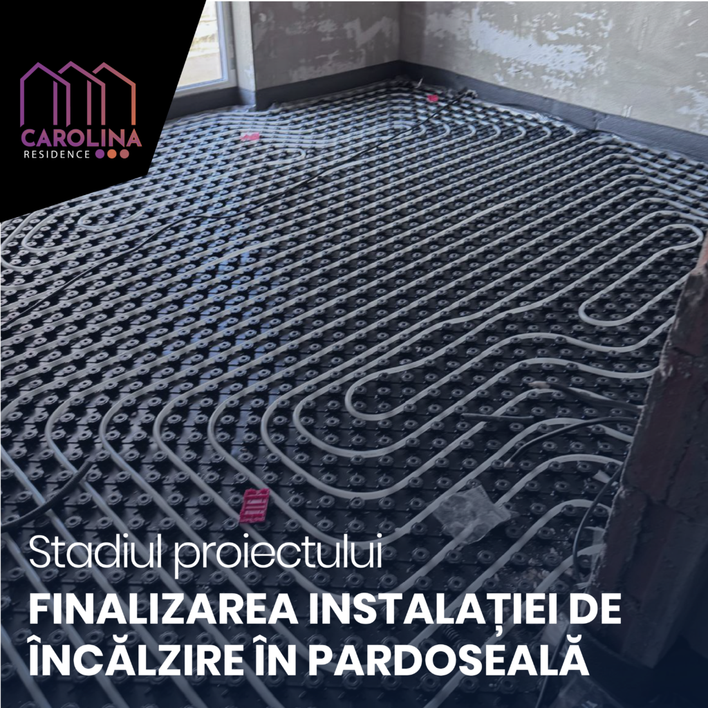 Finalizarea instalației de încălzire în pardoseală