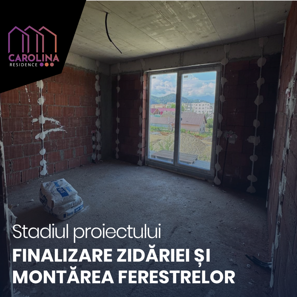 Finalizarea zidăriei și montarea ferestrelor